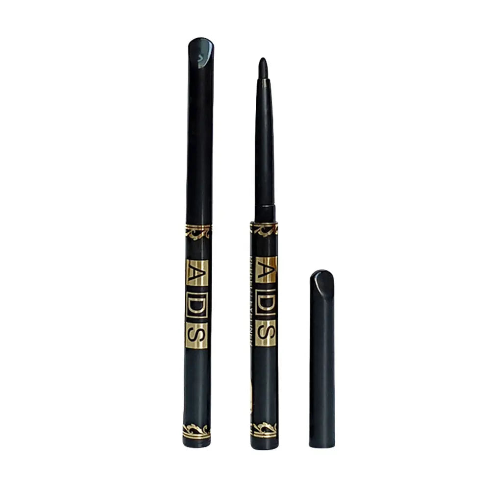 Crayon eye-liner noir longue tenue, waterproof, anti-bavures et anti-transpiration, pour un maquillage des yeux audacieux, lot de 3 ou 9 pièces. Cadeau idéal.