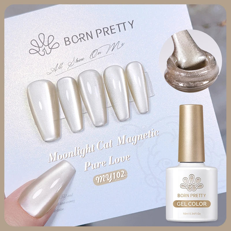 BORN PRETTY 117 Couleurs Vernis à Ongles Gel Magnétique Chat 10ml Vernis Couvrance Totale Semi-Permanent Manucure Super Magnifique