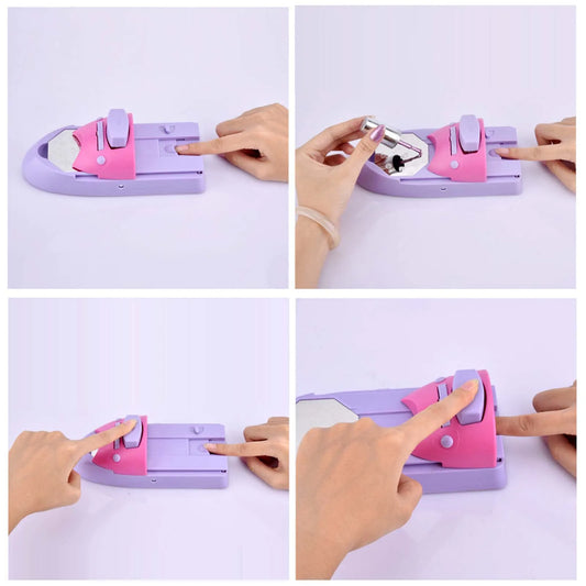 Machine à ongles portable DIY Fashion multifonctionnelle, tampon à ongles, machine à vernis à ongles pour la conception de nail art à domicile