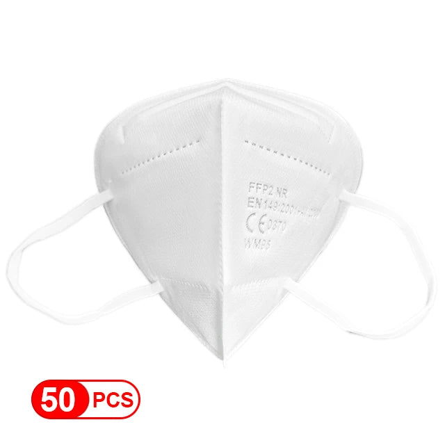 Masques FFP2 homologués CE, masques de protection 5 couches pour adultes, masque facial FFP2 NR