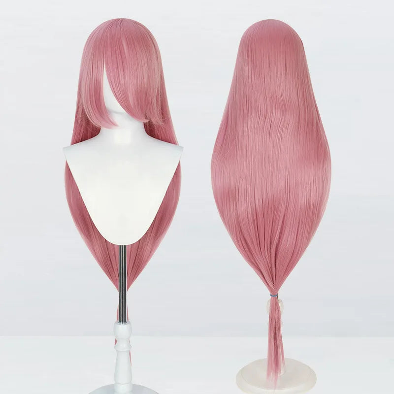 Perruque synthétique pour cosplay, 120 cm de long, lisse, multicolore, avec queue de loup inspirée de la mante religieuse et du renard, idéale pour une soirée costumée d'anime.