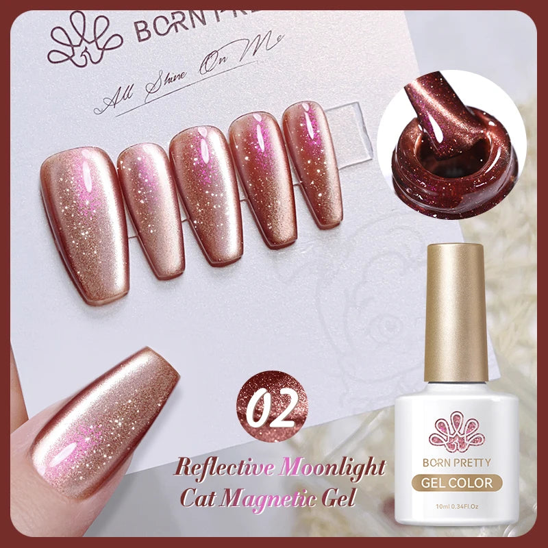 BORN PRETTY 117 Couleurs Vernis à Ongles Gel Magnétique Chat 10ml Vernis Couvrance Totale Semi-Permanent Manucure Super Magnifique
