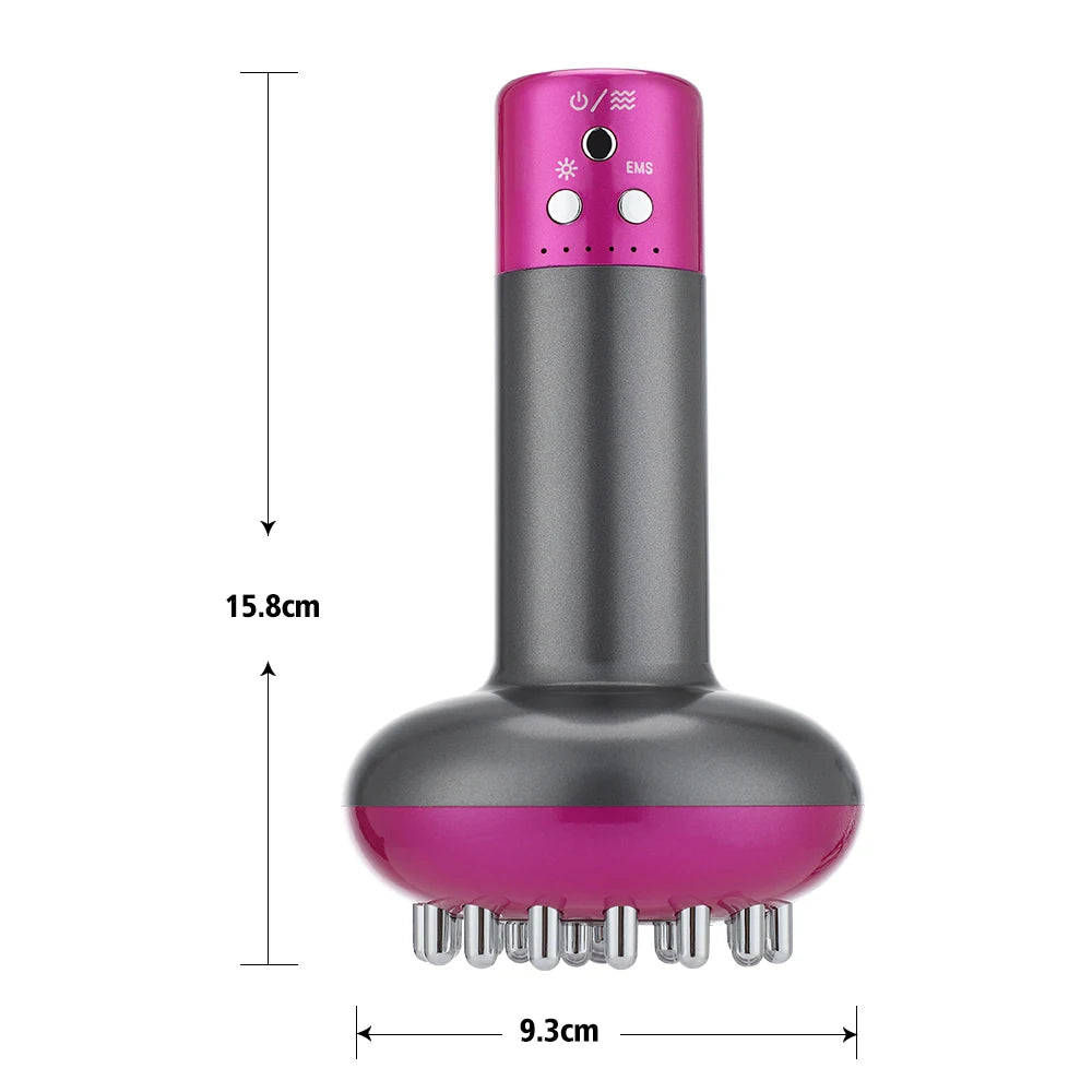 Appareil de drainage lymphatique électrique, brosse de massage corporel méridien, microcourant, Guasha anti-cellulite, appareil de physiothérapie