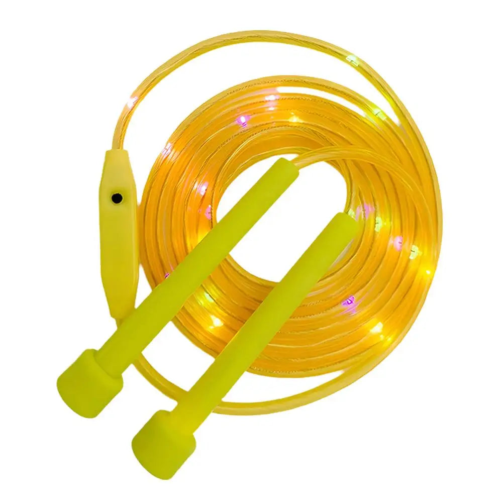 Corde à sauter lumineuse en plastique pour enfants, corde à sauter colorée pour élèves