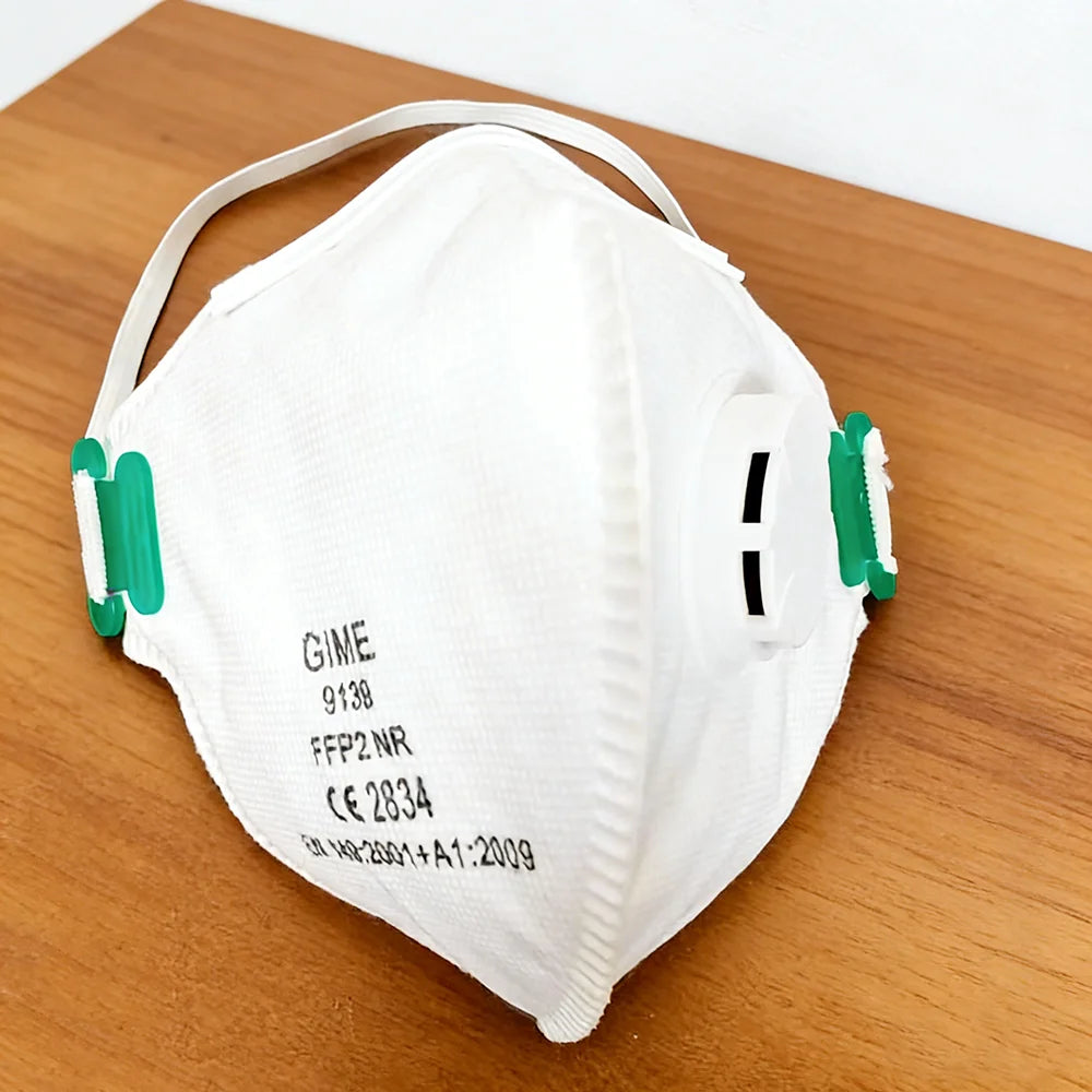 Masques FFP2 (lot de 20 ou 40) EN149:2001+A1:2009, pliables, certifiés CE, protection PM2.5 (95 %), avec filtre hygiénique.