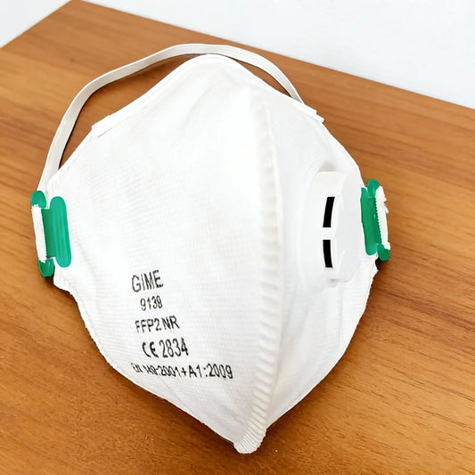 Masques FFP2 (lot de 20 ou 40) EN149:2001+A1:2009, pliables, certifiés CE, protection PM2.5 (95 %), avec filtre hygiénique.