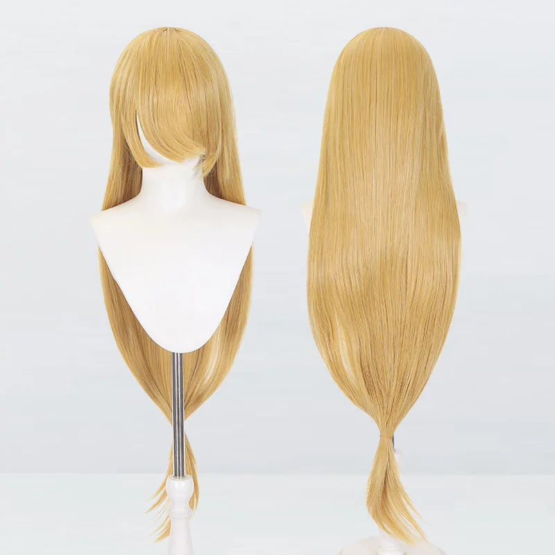 Perruque synthétique pour cosplay, 120 cm de long, lisse, multicolore, avec queue de loup inspirée de la mante religieuse et du renard, idéale pour une soirée costumée d'anime.
