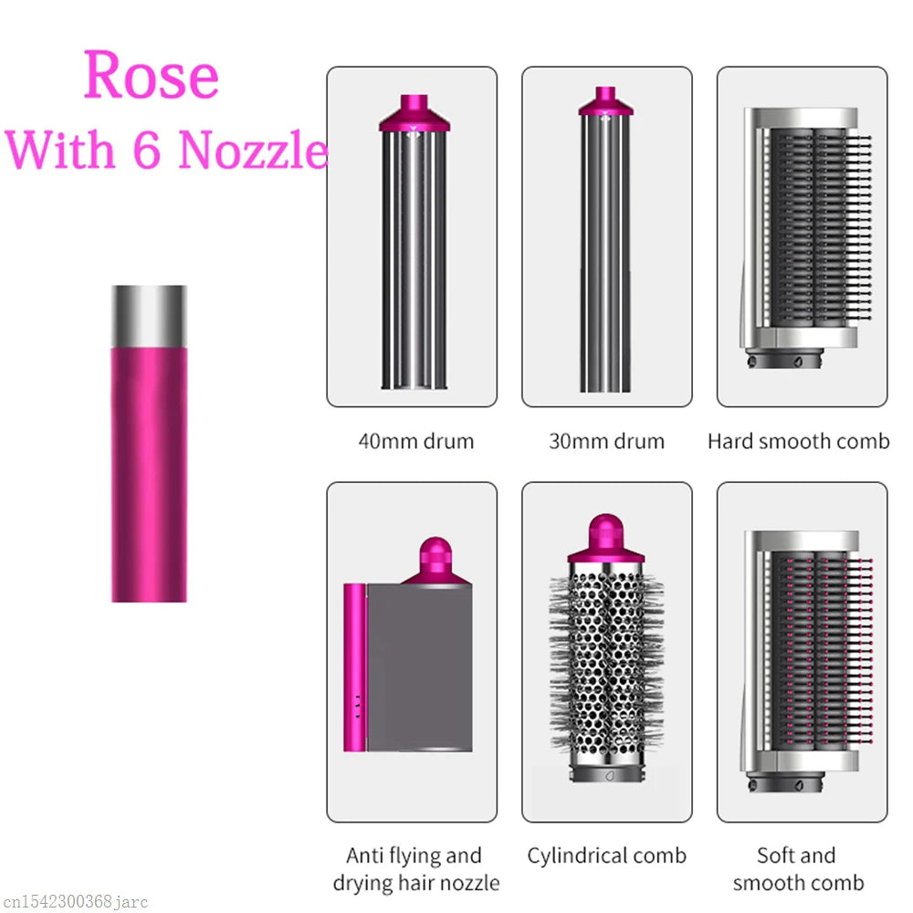 Fer à friser multifonction SenCiciMen X9 : brosse à air chaud, sèche-cheveux, styler pour cheveux bouclés professionnel en salon.