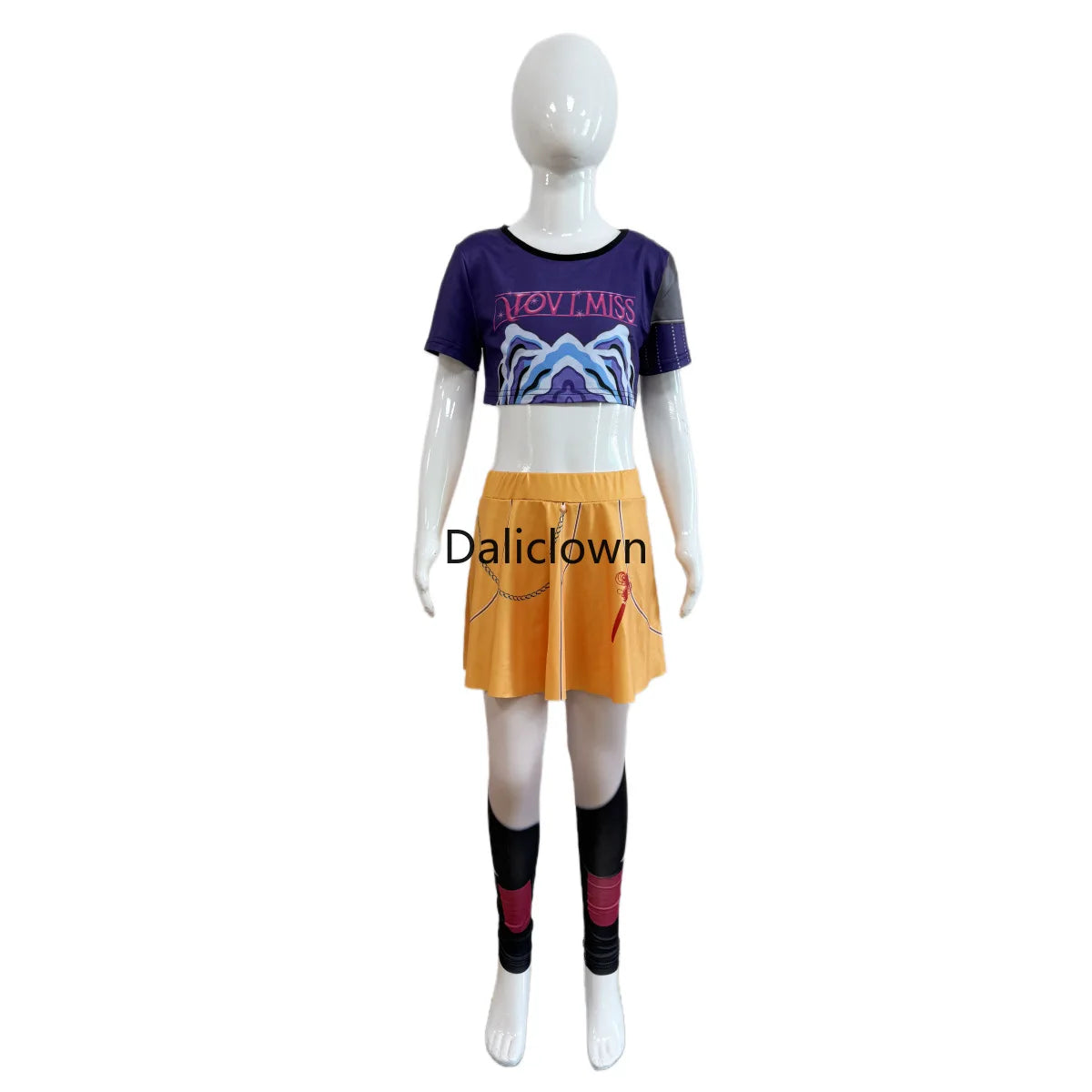 Costume de cosplay KDPop pour enfant (Rumi, Zoey, Mira) - Déguisement de Golden Huntrix pour spectacle ou fête d'Halloween