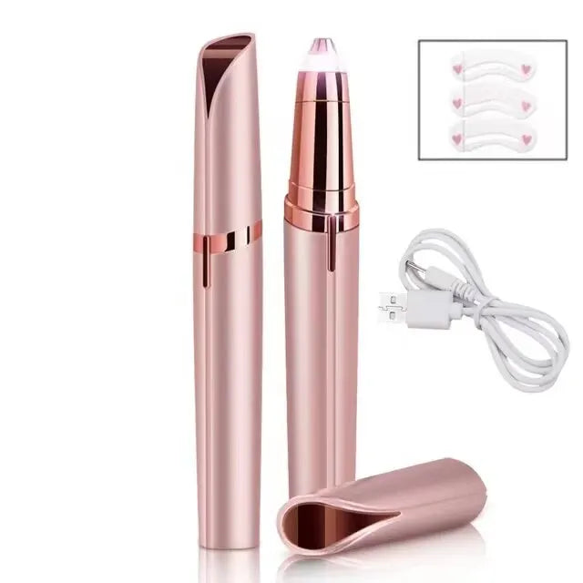 Stylo tondeuse électrique intelligent pour sourcils, outil de rasage automatique pour hommes et femmes, épilateur de beauté pour une épilation impeccable.