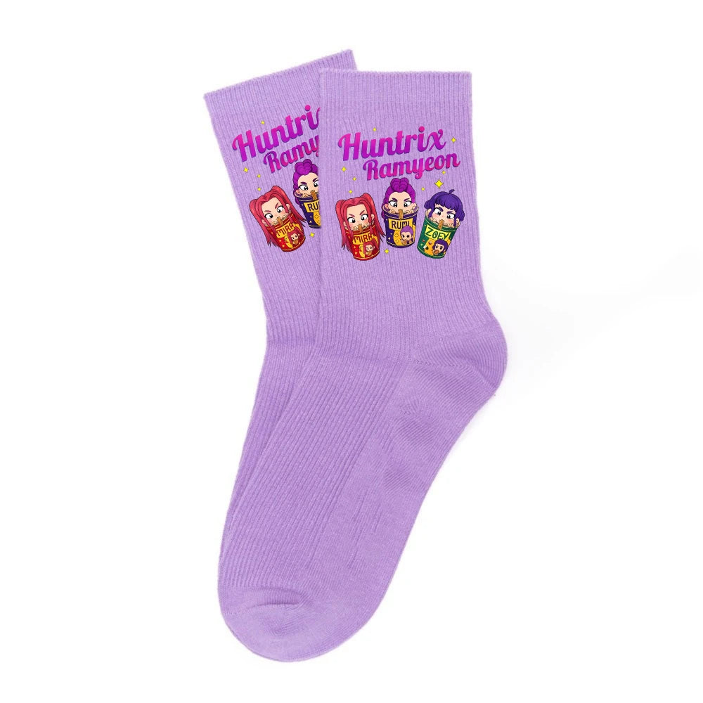 Chaussettes Kpop Demon Hunters neuves, douces, épaisses et chaudes, idéales pour les activités sportives et de plein air, en automne et en hiver, pour filles et enfants. Cadeau d'anniversaire idéal.