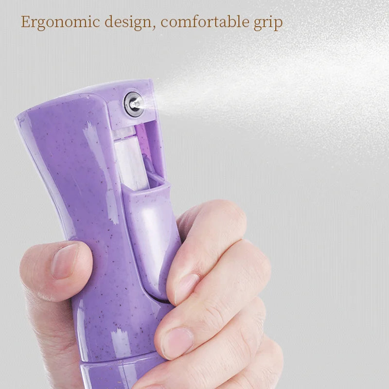 1 flacon pulvérisateur de 200 ml en paille de blé, rechargeable, pour shampoing,  autres usages en salon de coiffure.