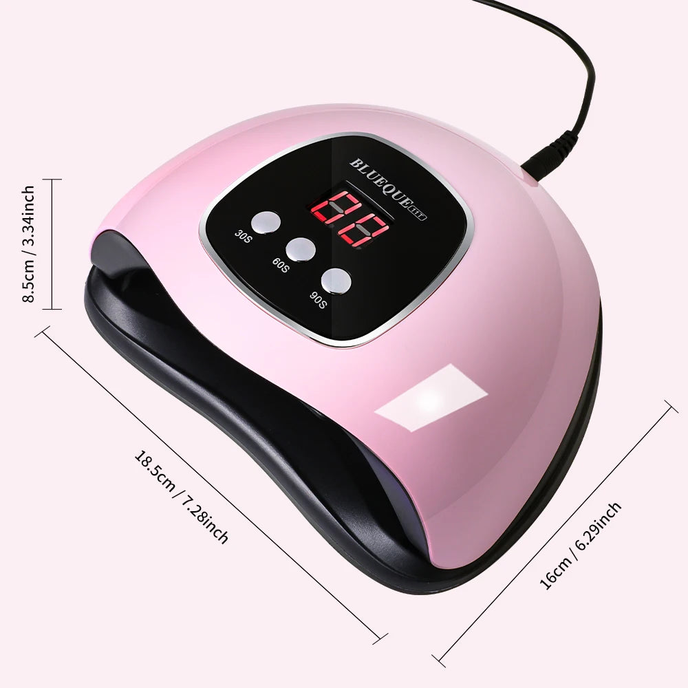 Lampe UV professionnelle LIMEGIRL pour manucure et séchage de vernis à ongles, 24 LED, avec câble USB.