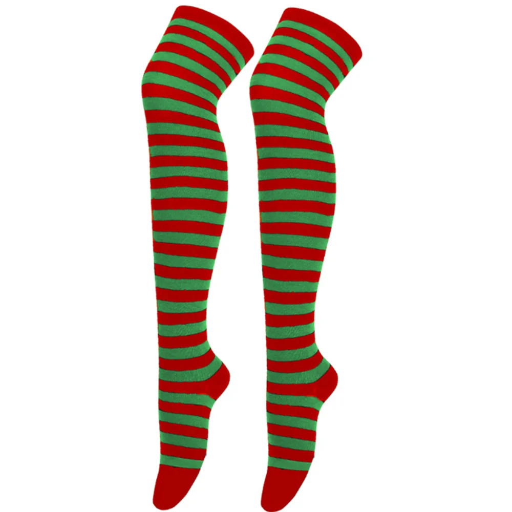 1/6 paires de bas rayés pour femmes, chaussettes hautes japonaises tendance, chaussettes fines et chaudes à rayures noires et blanches