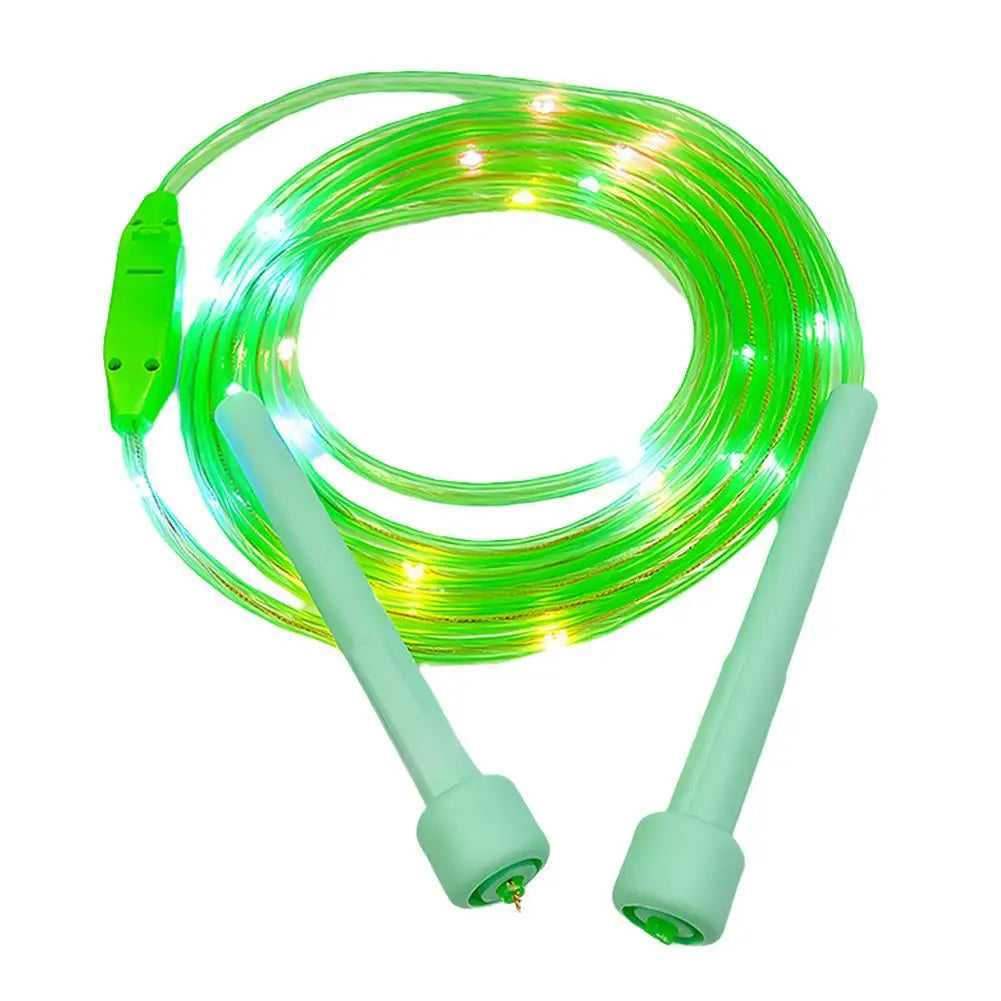 Corde à sauter lumineuse en plastique pour enfants, corde à sauter colorée pour élèves