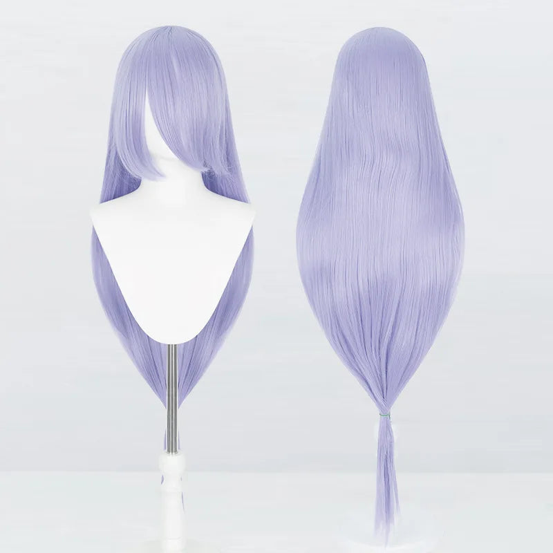 Perruque synthétique pour cosplay, 120 cm de long, lisse, multicolore, avec queue de loup inspirée de la mante religieuse et du renard, idéale pour une soirée costumée d'anime.