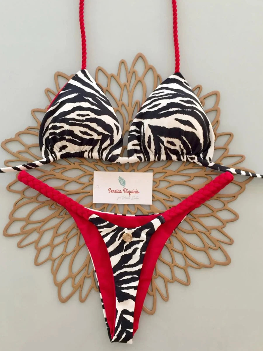 Micro-bikinis 2026 Maillot de bain femme, nouveau maillot de bain sexy, ensemble bikini dos nu, bikini brésilien, string, tenue de plage et de soirée