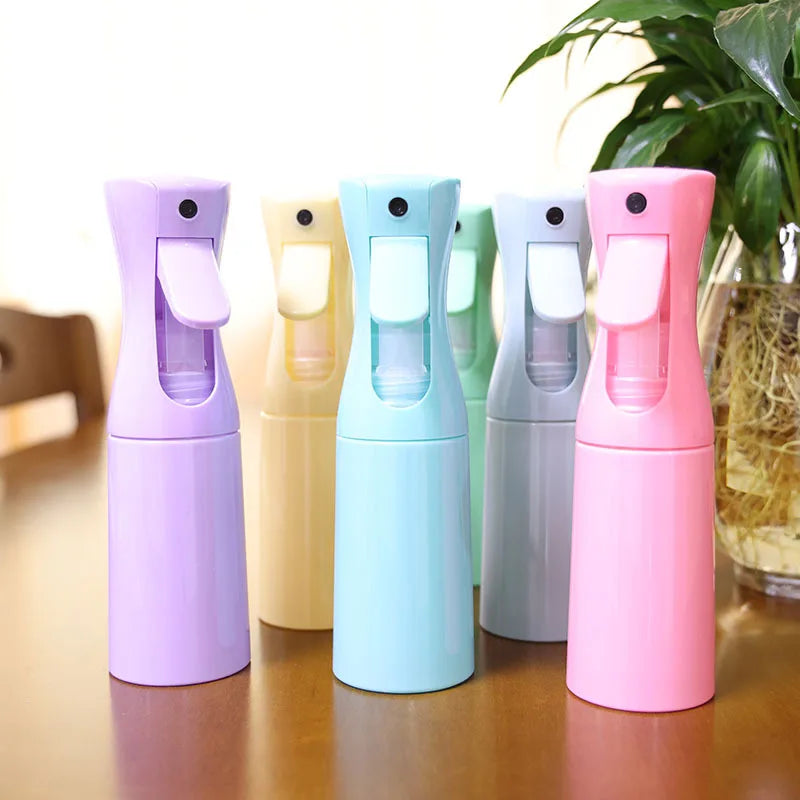 Flacon pulvérisateur rechargeable de 200/300/500 ml à diffusion continue, idéal pour les salons de coiffure, l'hydratation quotidienne