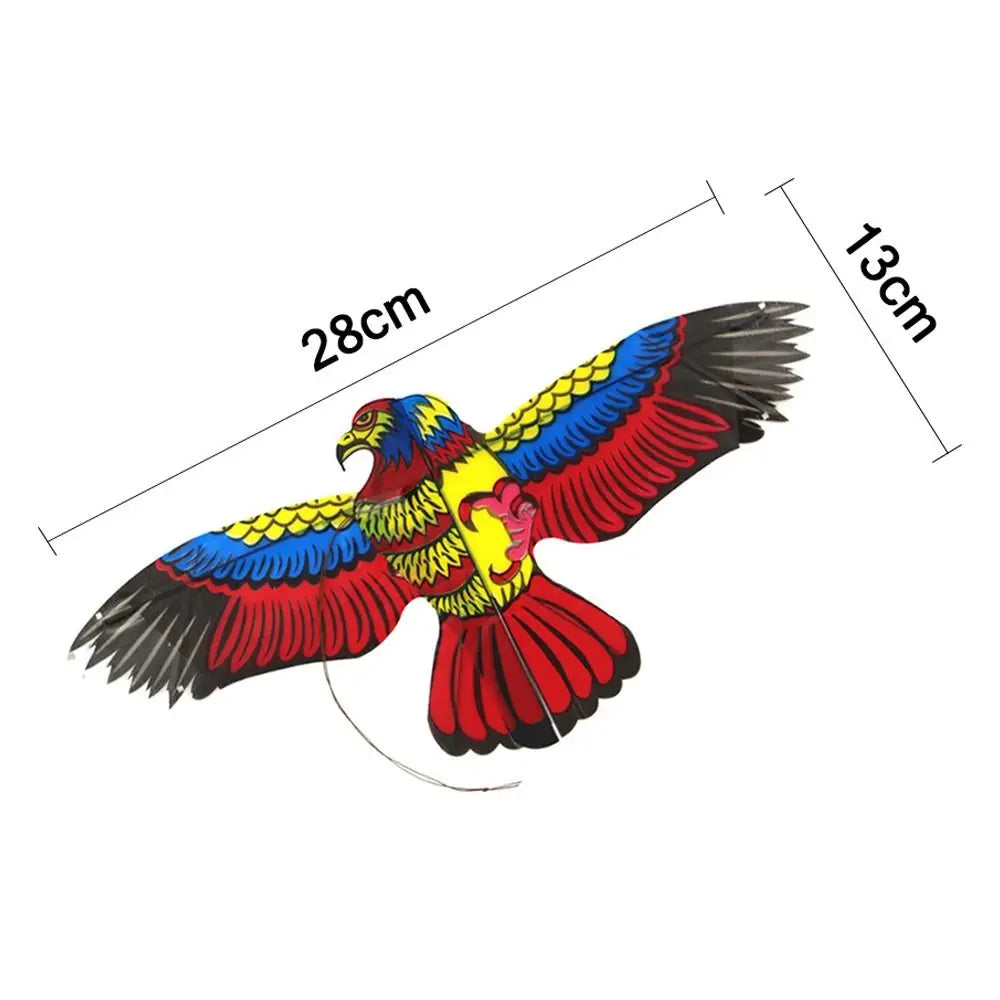 Cerf-volant aigle en plastique transparent, ligne de 30 mètres, grand aigle volant, cadeau pour enfants, cerf-volant de dessin animé, sorties en famille, jardin