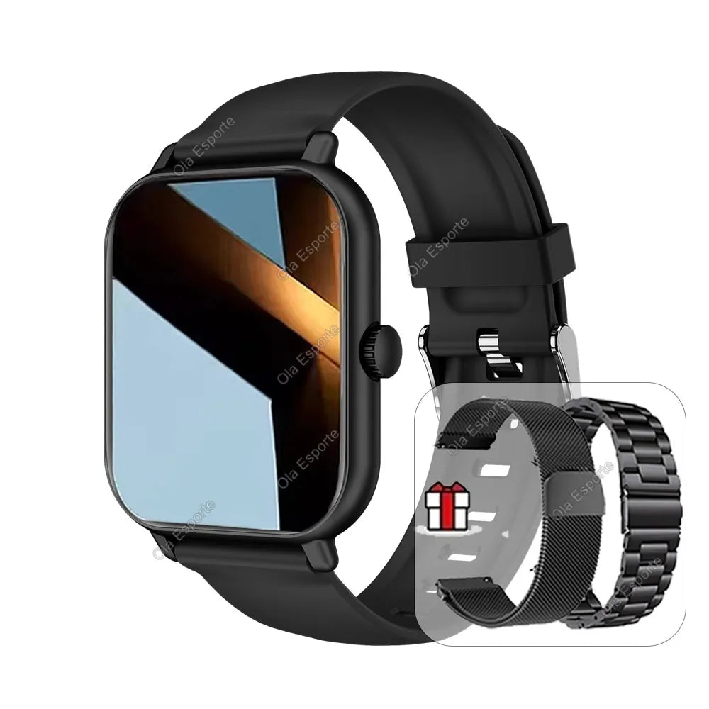 Montre connectée 2026 pour Android et iOS, écran couleur 2,01 pouces, Bluetooth, réponse aux appels, suivi d'activité, tracker d'activité, pour femmes et hommes (nouveauté)