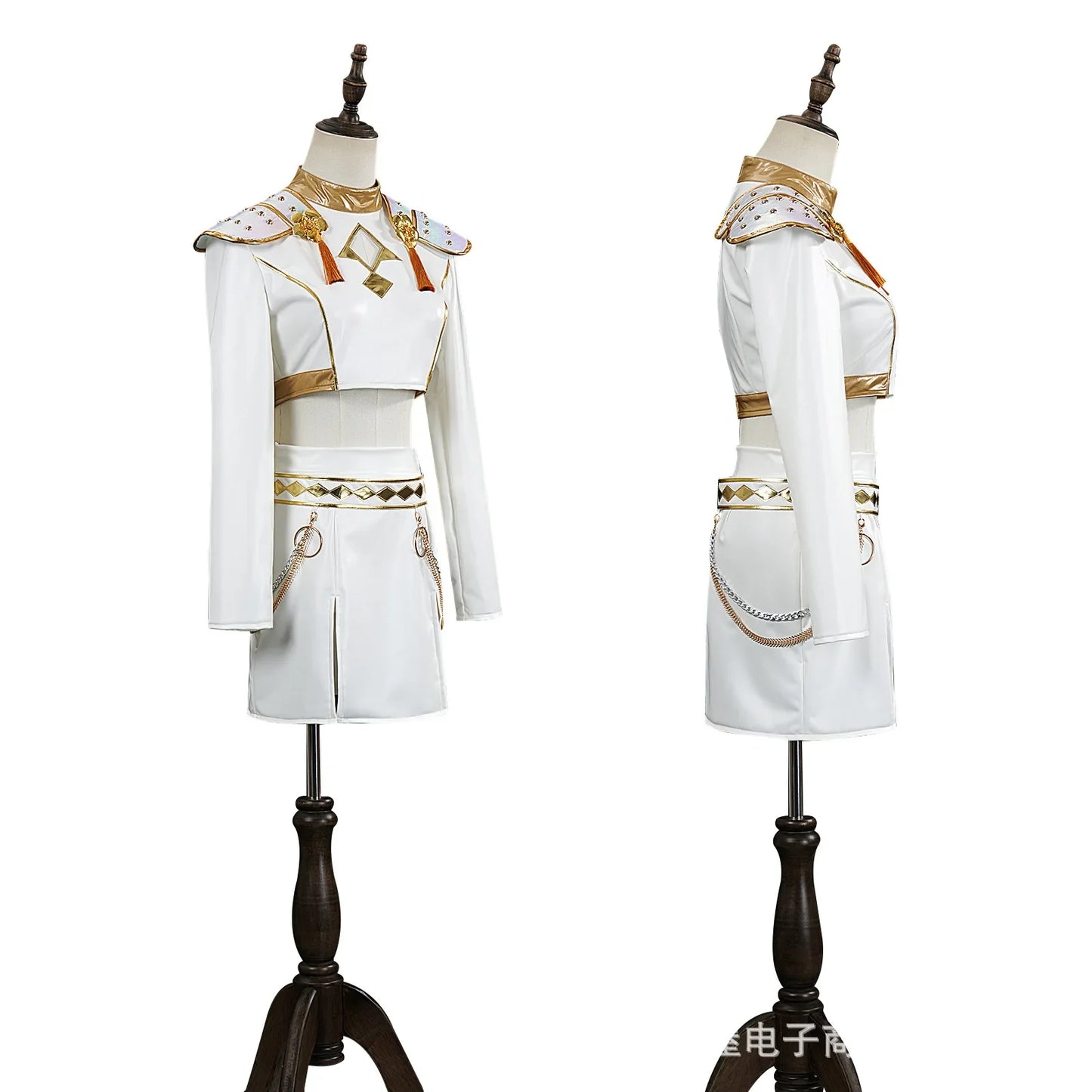Costume de cosplay pailleté pour enfants K-Pop Demon Hunters Rumi Zoey Mira, uniforme blanc, tenue Huntrix pour filles,