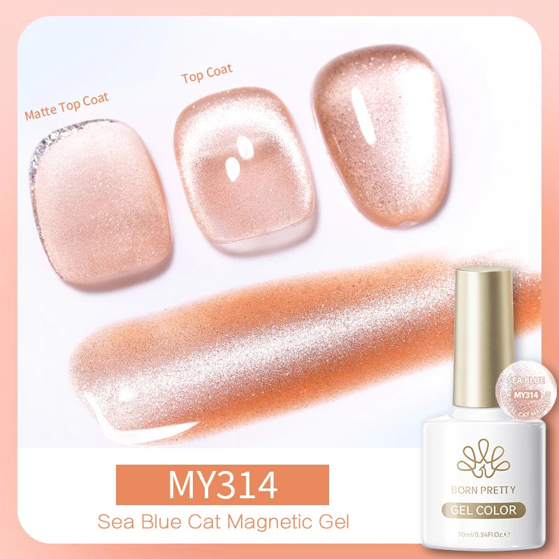BORN PRETTY 117 Couleurs Vernis à Ongles Gel Magnétique Chat 10ml Vernis Couvrance Totale Semi-Permanent Manucure Super Magnifique