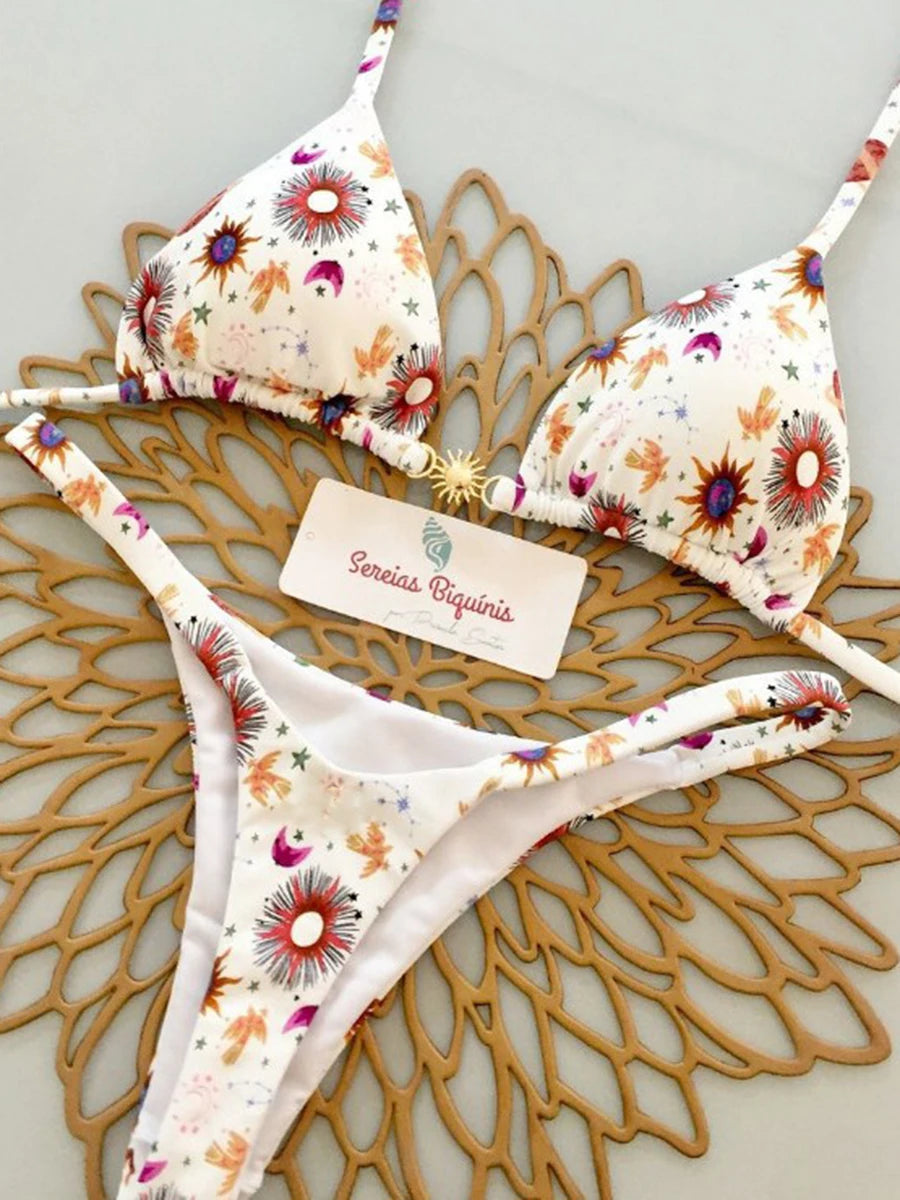 Micro-bikinis 2026 Maillot de bain femme, nouveau maillot de bain sexy, ensemble bikini dos nu, bikini brésilien, string, tenue de plage et de soirée