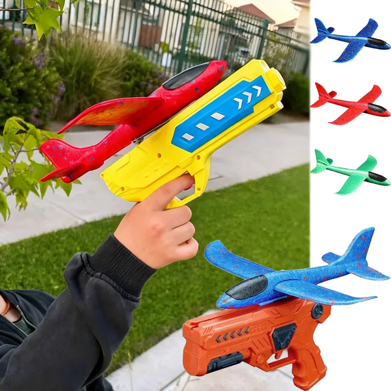 Lance-avions jouets d'extérieur, catapulte en mousse EPP antidérapante pour enfants, cadeau d'anniversaire pour garçons et filles, jeux pour enfants