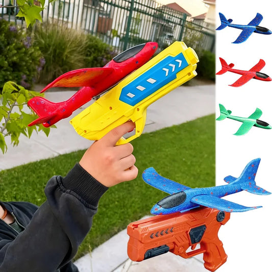 Lance-avions jouets d'extérieur, catapulte en mousse EPP antidérapante pour enfants, cadeau d'anniversaire pour garçons et filles, jeux pour enfants