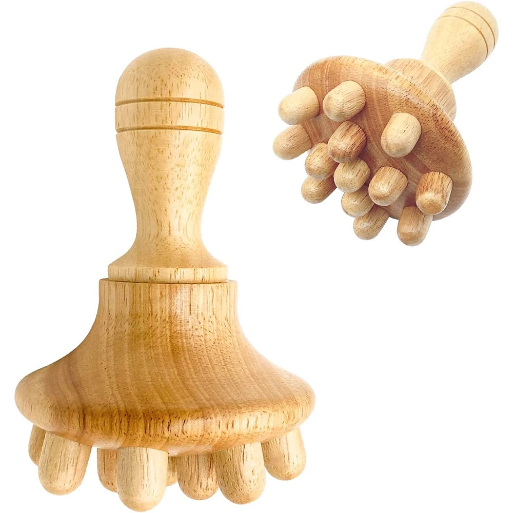Kit complet de massothérapie corporelle en bois : outils de massothérapie en bois colombien pour massage réducteur et remodelage corporel.