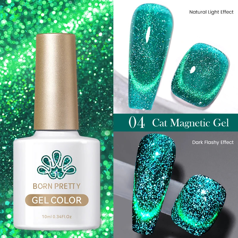 BORN PRETTY 117 Couleurs Vernis à Ongles Gel Magnétique Chat 10ml Vernis Couvrance Totale Semi-Permanent Manucure Super Magnifique