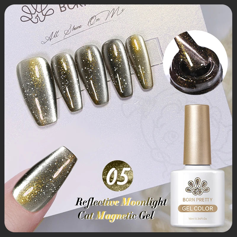 BORN PRETTY 117 Couleurs Vernis à Ongles Gel Magnétique Chat 10ml Vernis Couvrance Totale Semi-Permanent Manucure Super Magnifique