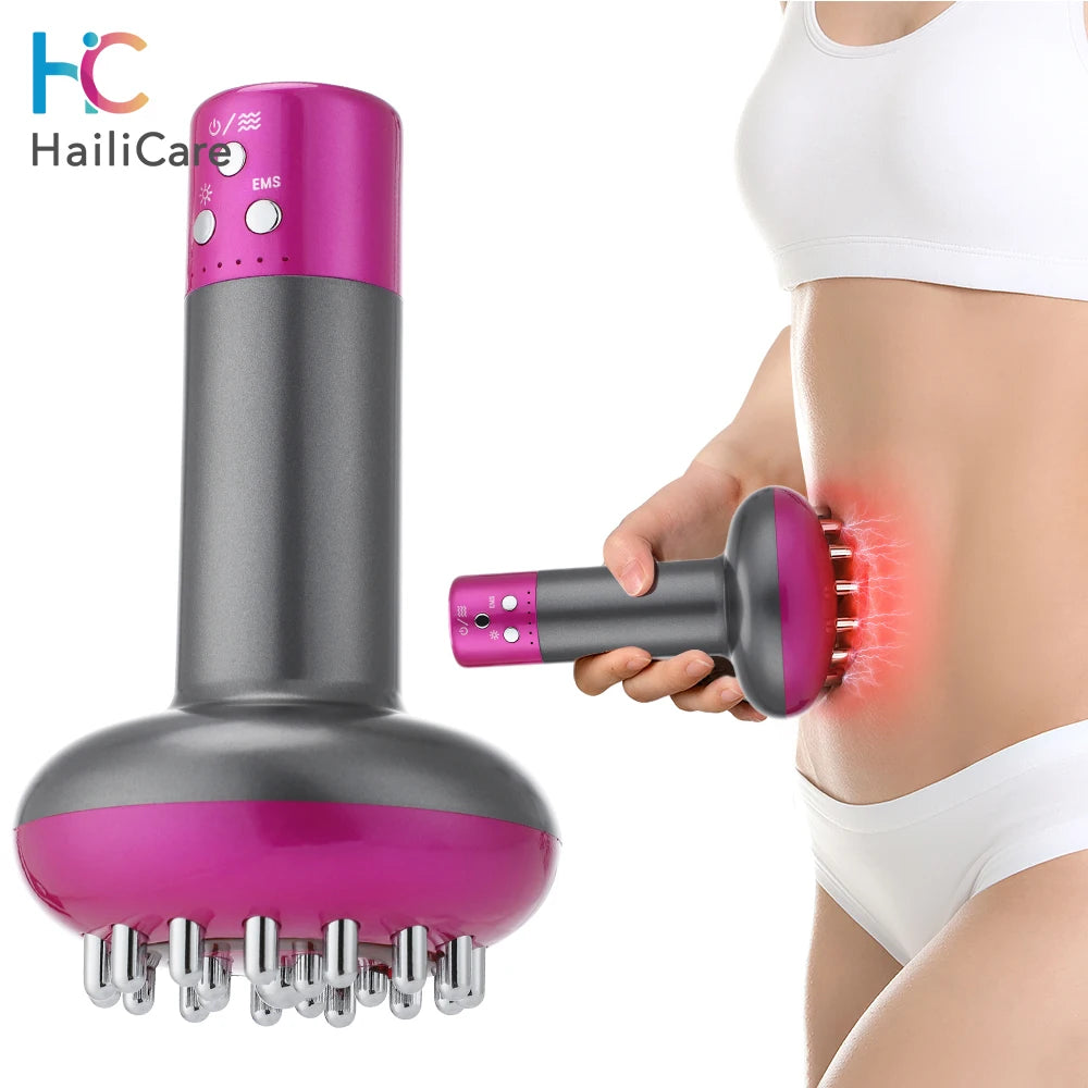 Appareil de drainage lymphatique électrique, brosse de massage corporel méridien, microcourant, Guasha anti-cellulite, appareil de physiothérapie