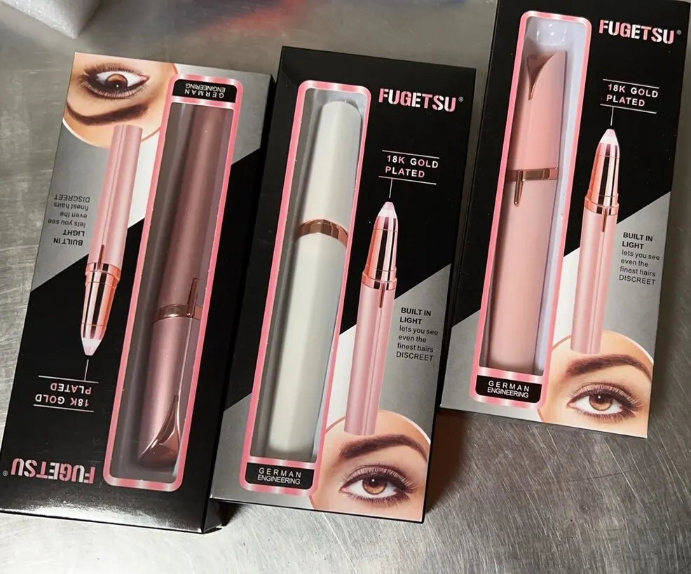 Stylo tondeuse électrique intelligent pour sourcils, outil de rasage automatique pour hommes et femmes, épilateur de beauté pour une épilation impeccable.