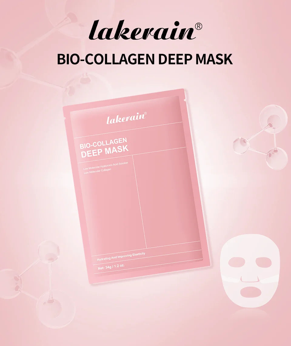 Masque visage bio-collagène en profondeur - Réduit les pores - Hydratation intense - Soin de nuit - Hydratation, fraîcheur et éclat