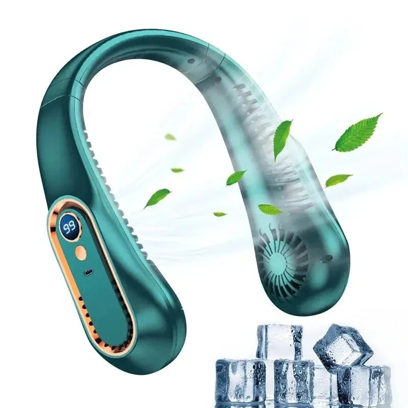 Ventilateur de plafond portable rechargeable USB, petit modèle, idéal pour les étudiants, les bureaux et le sport. Affichage numérique. Ventilateur de plafond suspendu.