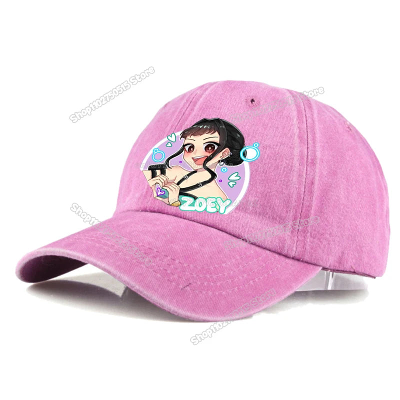Casquettes de baseball rétro délavées KPop Demon Hunters pour femmes et filles, style snapback, idéales pour les voyages et les activités de plein air, avec visière et style hip-hop.