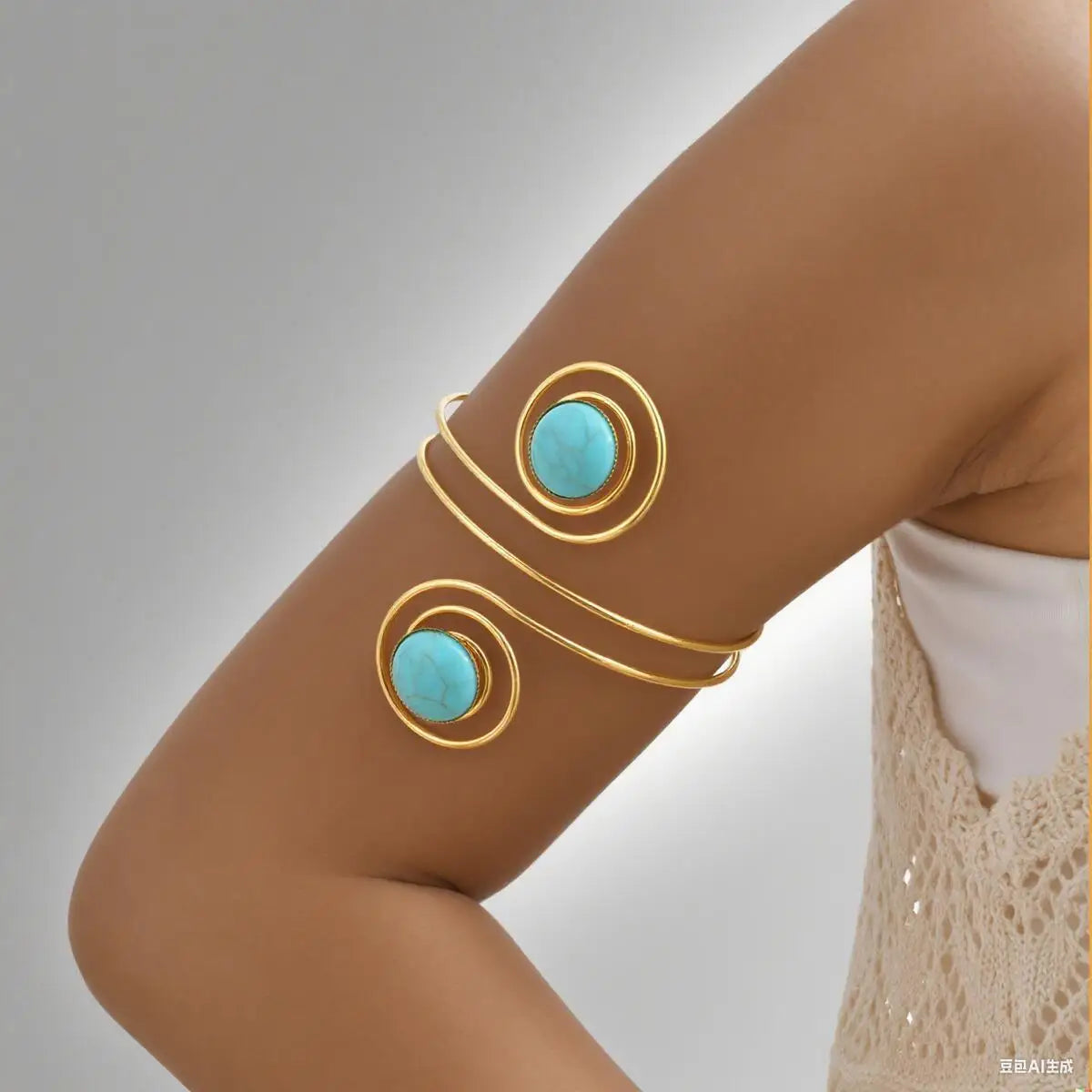 Bracelet manchette pour femme, bracelet minimaliste plaqué or, bijou de bras tendance pour soirée