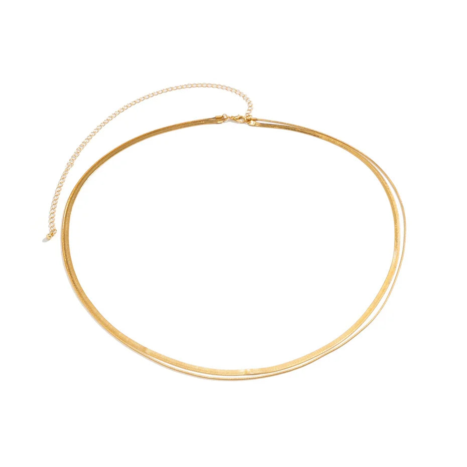 Ingemark Ceinture de ventre plate sexy à chaîne serpent pour femmes, idéale pour la plage, les bikinis d'été et les festivals. Bijou de corps simple et accessoire de mode.