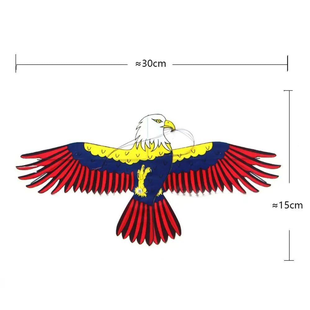Cerf-volant aigle en plastique transparent, ligne de 30 mètres, grand aigle volant, cadeau pour enfants, cerf-volant de dessin animé, sorties en famille, jardin