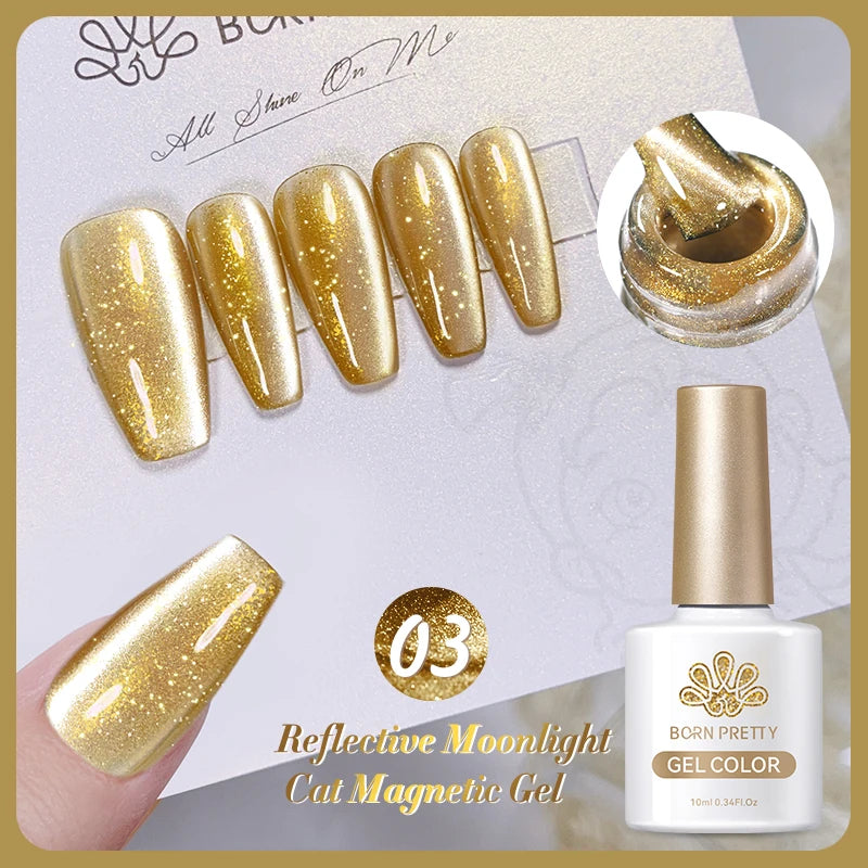 BORN PRETTY 117 Couleurs Vernis à Ongles Gel Magnétique Chat 10ml Vernis Couvrance Totale Semi-Permanent Manucure Super Magnifique