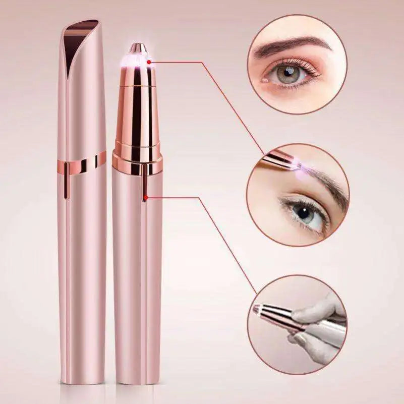 Stylo tondeuse électrique intelligent pour sourcils, outil de rasage automatique pour hommes et femmes, épilateur de beauté pour une épilation impeccable.