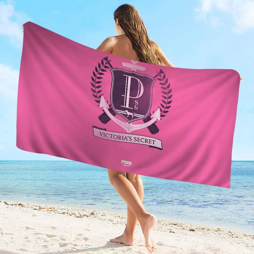 Serviette de plage/natation V-Victorias-Fashion-S-Secret Anime, douce et absorbante, idéale pour les voyages, le camping et la salle de sport.