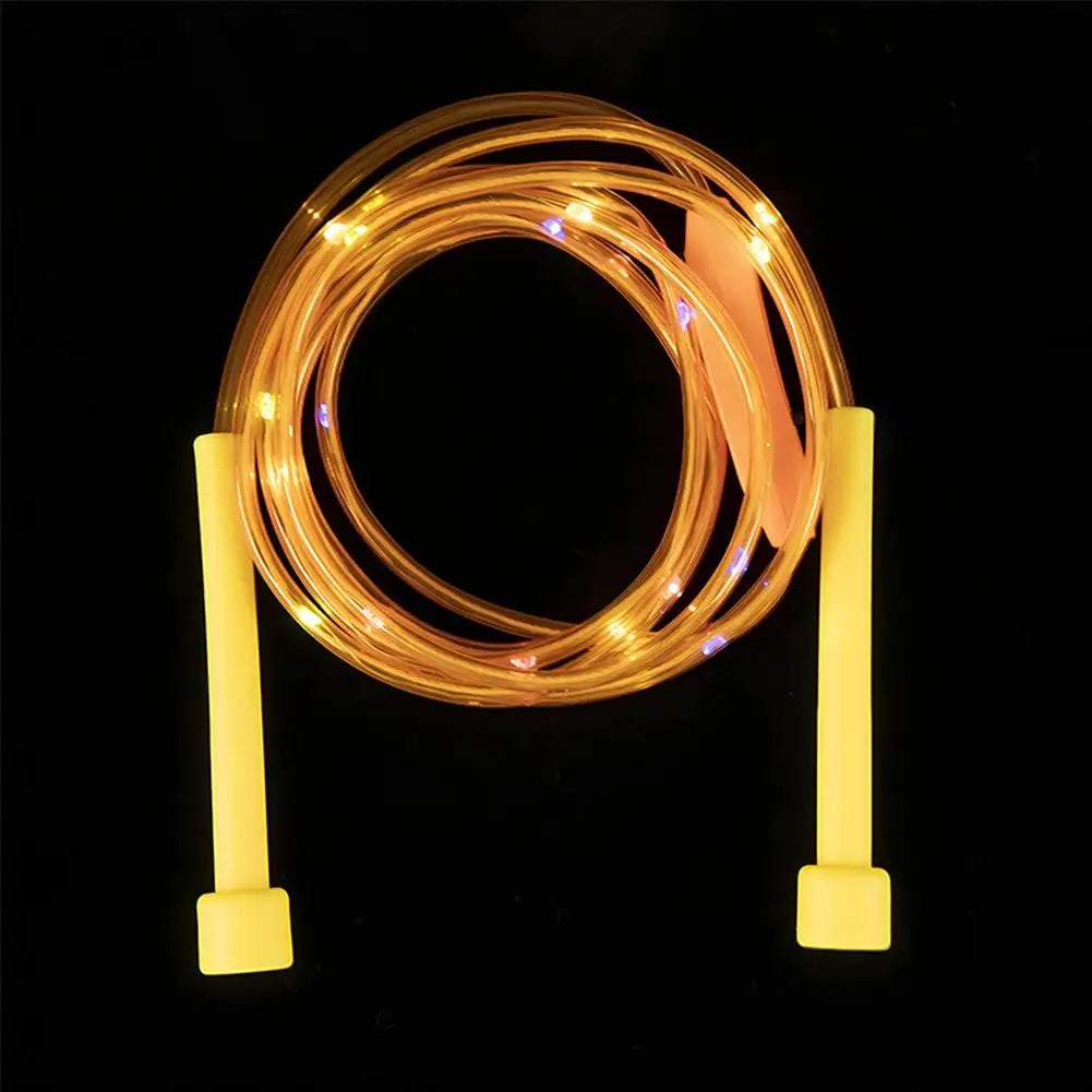 Corde à sauter lumineuse en plastique pour enfants, corde à sauter colorée pour élèves