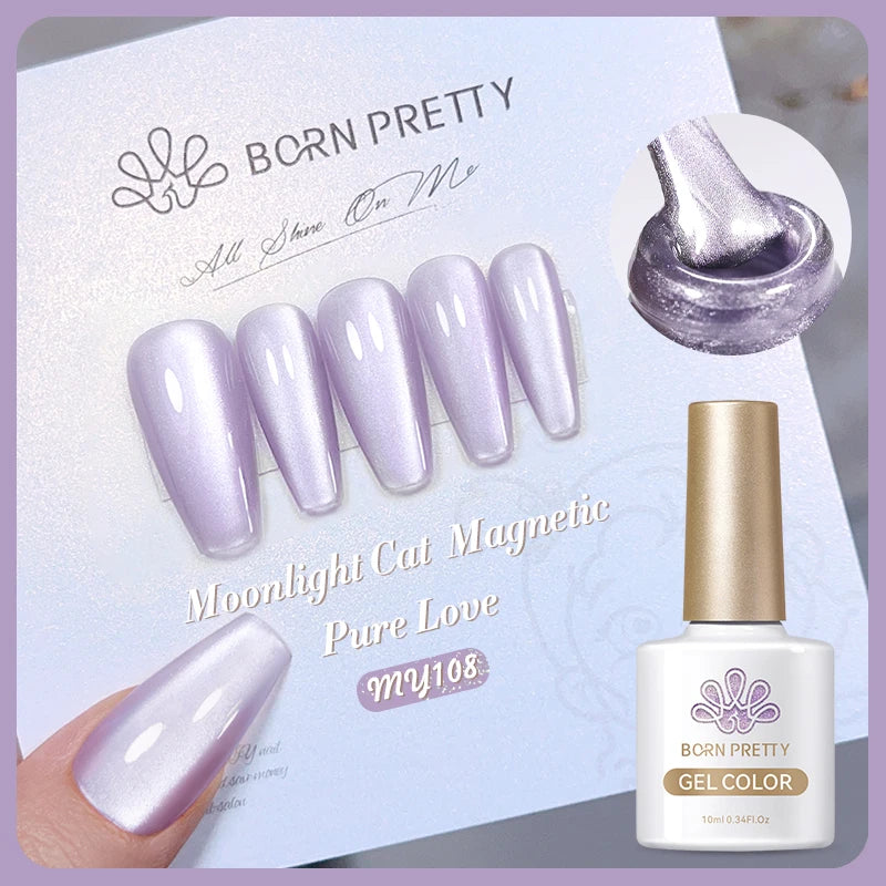 BORN PRETTY 117 Couleurs Vernis à Ongles Gel Magnétique Chat 10ml Vernis Couvrance Totale Semi-Permanent Manucure Super Magnifique