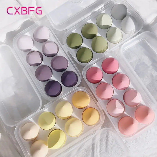 4/8 éponges à maquillage, éponges à maquillage, houppettes cosmétiques douces pour fond de teint et poudre, accessoires de maquillage pour femmes, outils de beauté