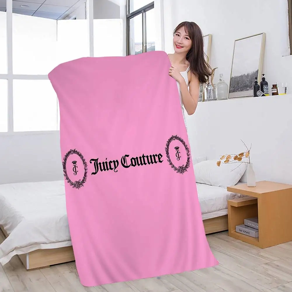 Serviette de plage J-Juicy Logo C-CoutureS-S, serviette de bain colorée pour fille, en microfibre, séchage rapide, personnalisable, anti-sable, idéale pour la plage, le yoga, la salle de sport et la piscine.