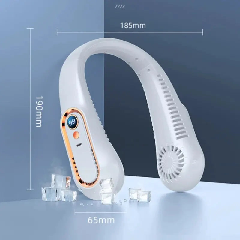 Ventilateur de plafond portable rechargeable USB, petit modèle, idéal pour les étudiants, les bureaux et le sport. Affichage numérique. Ventilateur de plafond suspendu.