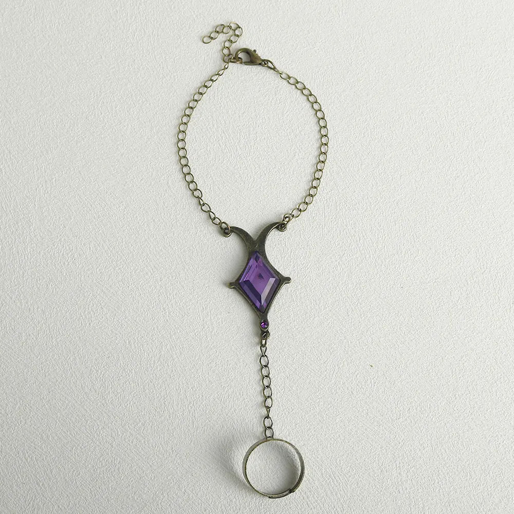 Bracelet Akemi Homura pour femme, strass, joncs, bijoux de couple, métal, Puella Magi Madoka Magica Bague Femme