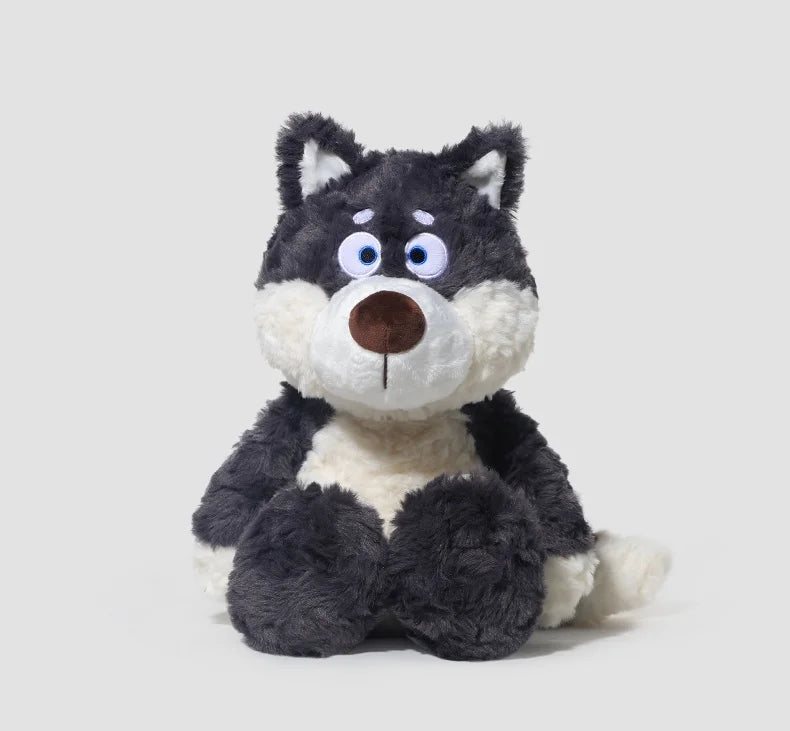 Peluche Loup Gris Mignon de 40 cm, Animal en Peluche Loup Super doux
